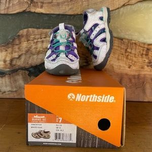 Northside White Sparkle Toddler Shoes Size 7